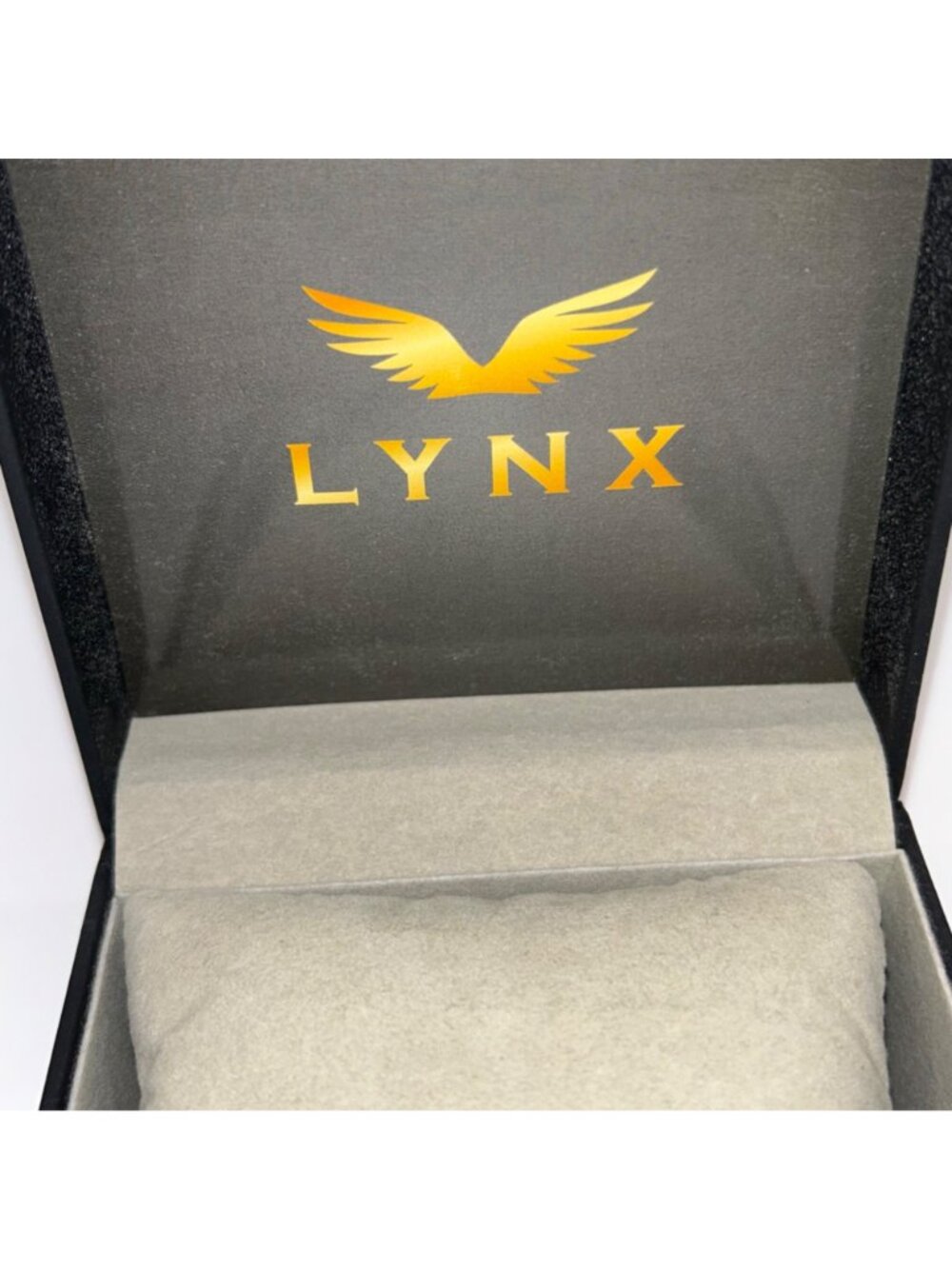 Lynx Mens Stainless Steel Hammered ID Plate Bracelet With Foxtail Chain In Gift - Picture 12 of 15